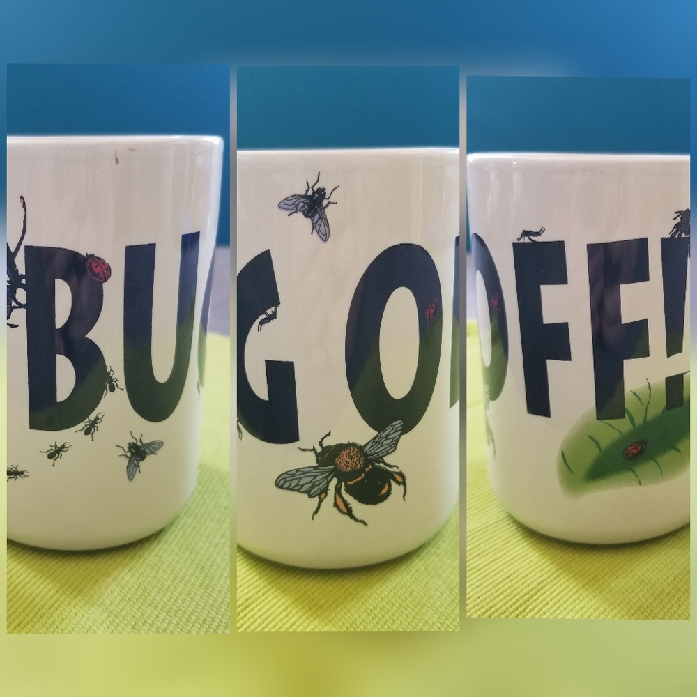 VTG Bug Off coffee mug